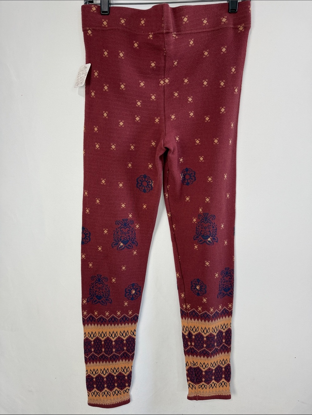 FREE PEOPLE NWT RUST PRINT STRETCH PANTS - Picture 4 of 7